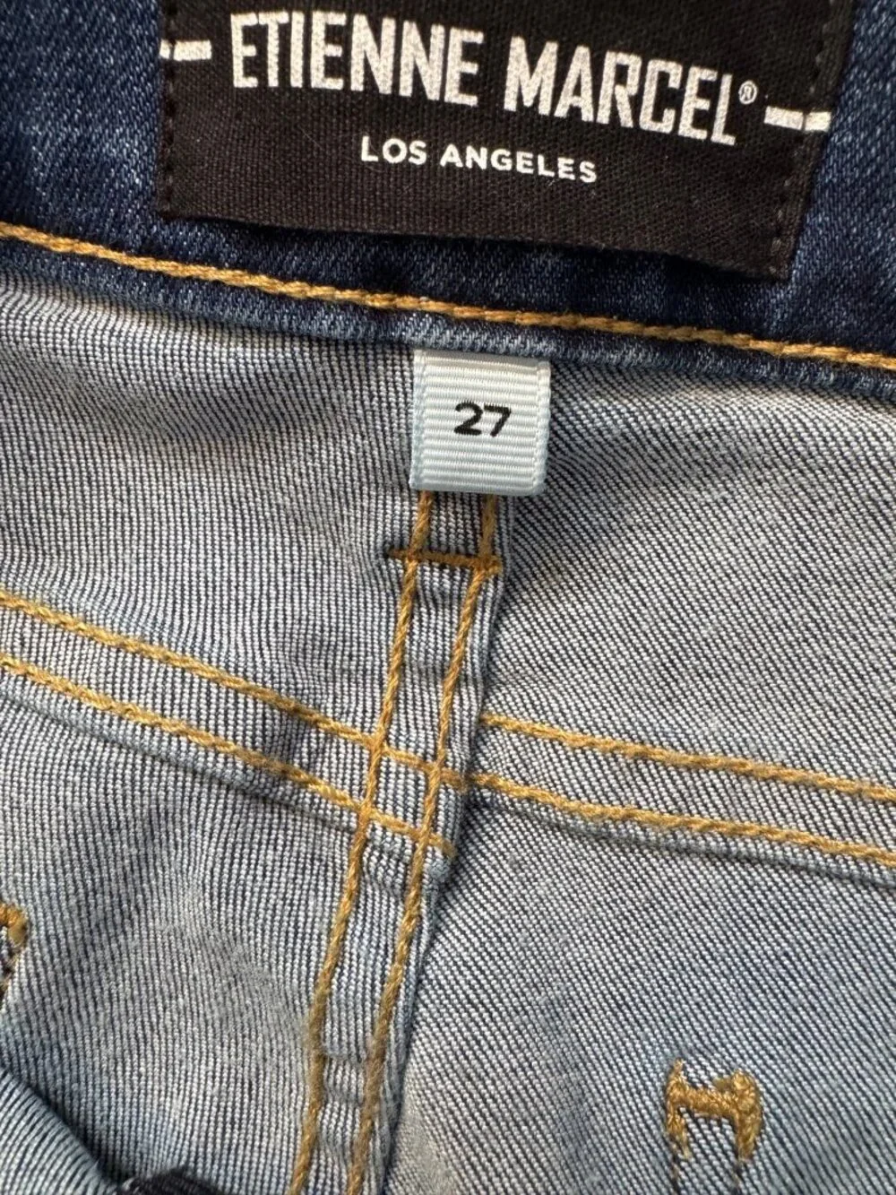 Etienne Marcel Size 27 Jeans Zipper Pocket Embellished EM7034 NWT Skinny Ankle